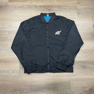 Vintage Jacket Mens Extra Large Black Mountain Dew Promo Bomber 90s Lined